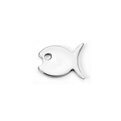 ASON 100 Pcs/Lot Small Fish Lovely Charm 316L Stainless Steel Gold Silver Color For Necklace Bracelet Jewelry Making Supplies