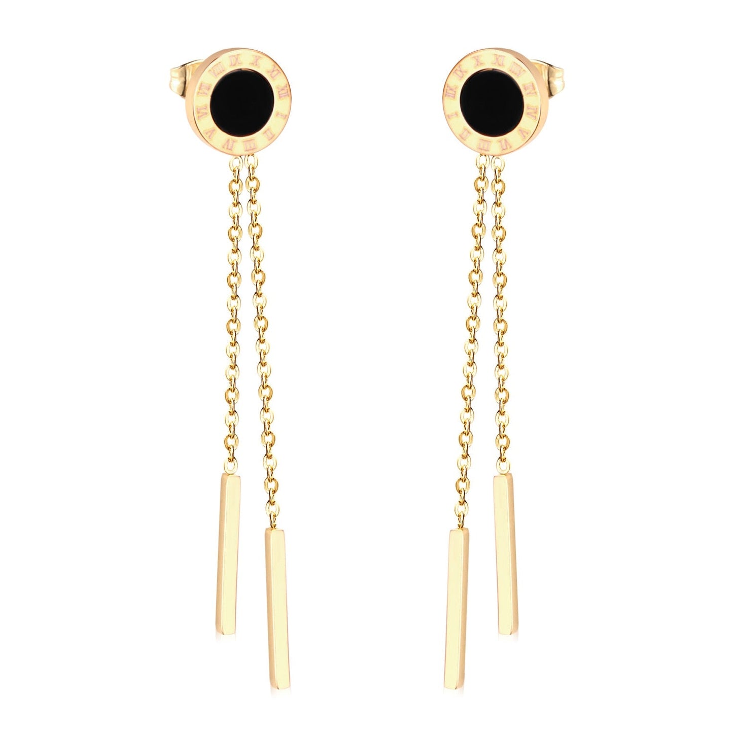 Vestido Jewelry Korean Style Wedding Tassel Drop Earrings Women Stainless Steel Dangle Earings Christmas Pendientes