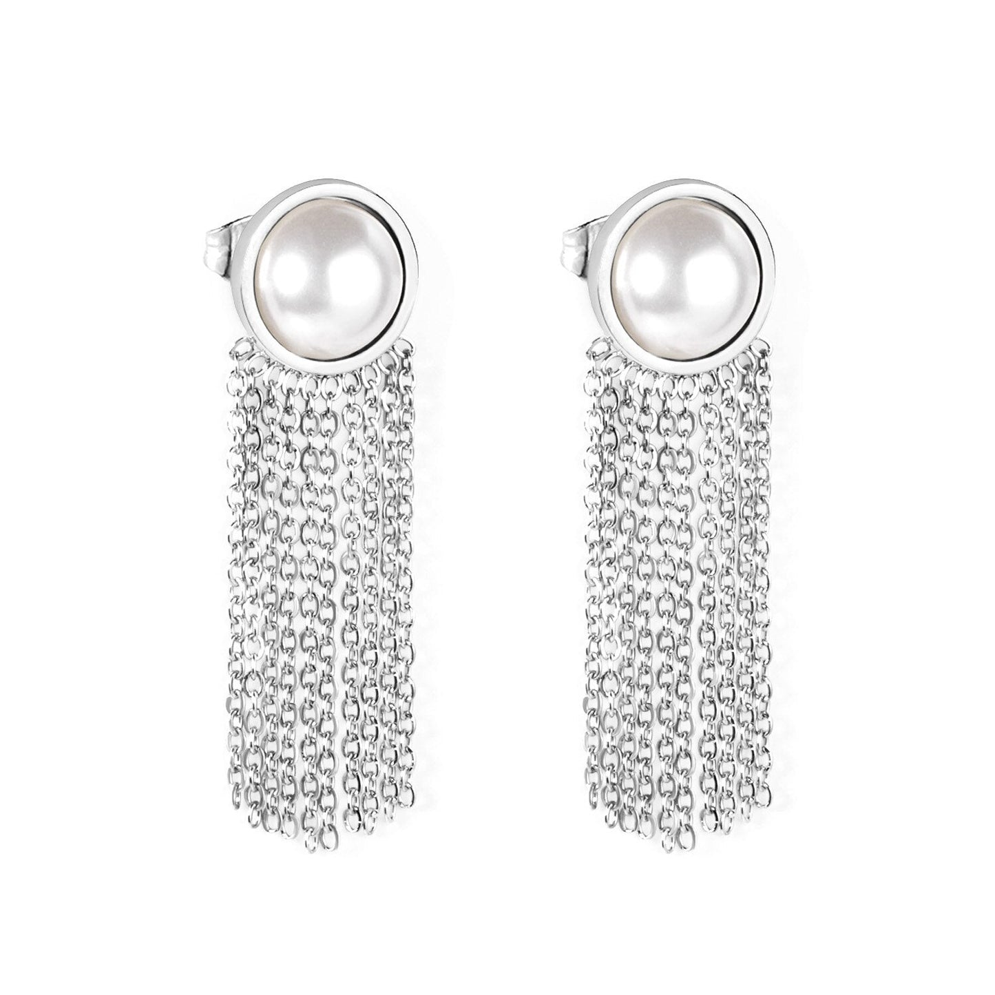 Vestido Jewelry Korean Style Wedding Tassel Drop Earrings Women Stainless Steel Dangle Earings Christmas Pendientes