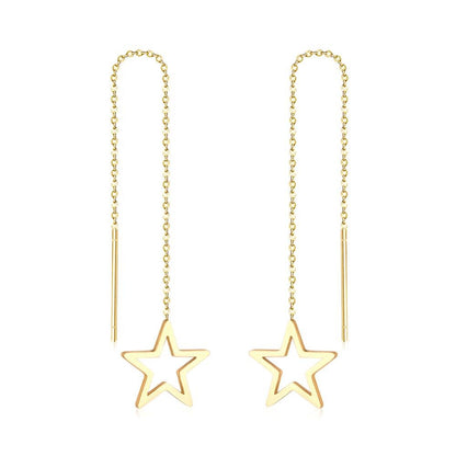 Brincos Star Drop Earring Stainless Steel Long Dangle Christmas  Earrings Fashion Jewelry Earrings 2020 For Women