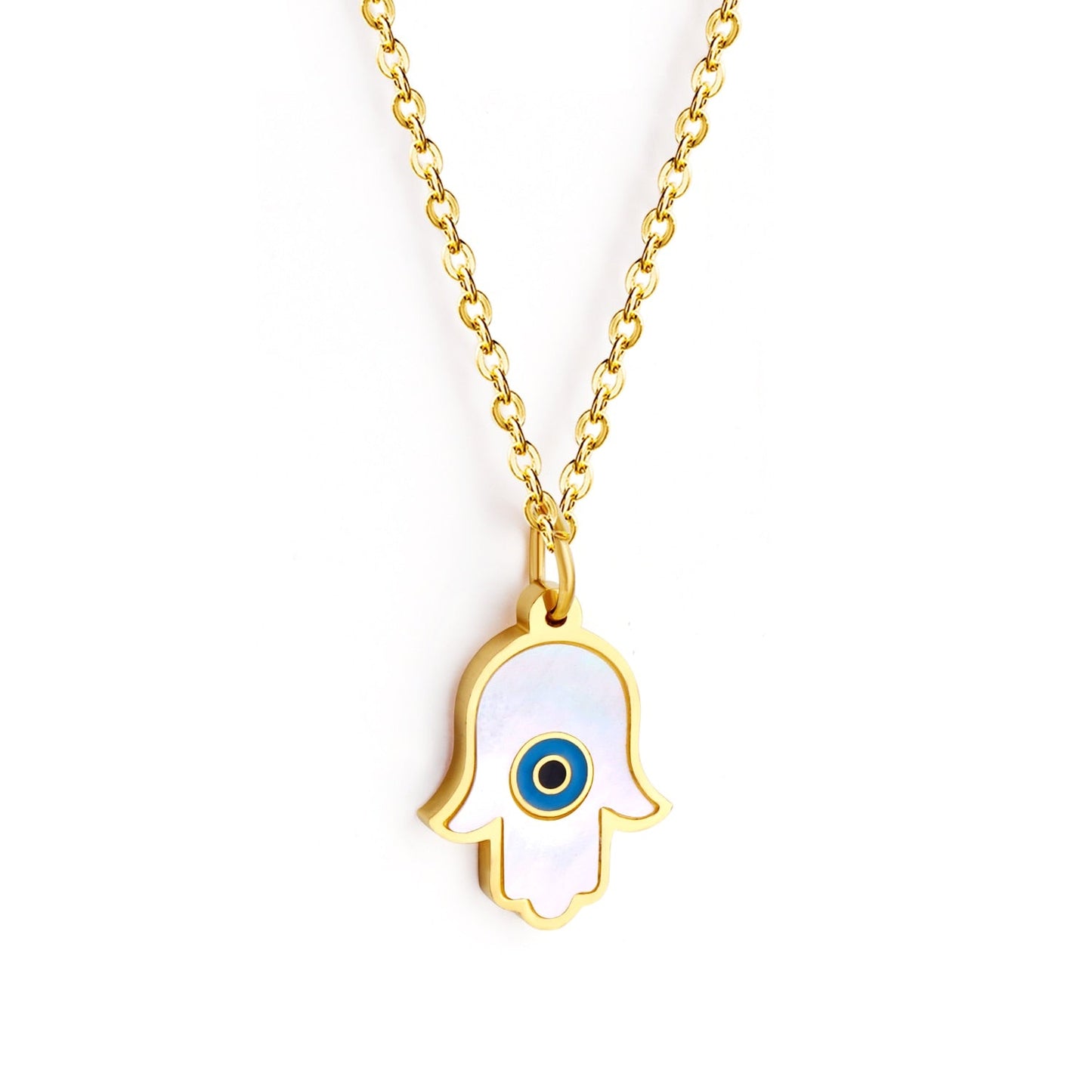 Blue Turkish Eyes Jewelry Evil Eyes Necklaces For Woman Stainless Steel Choker Fashion Aesthetic Eyes Strange Thing