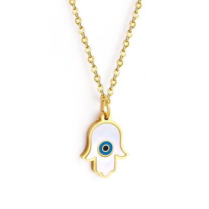 Blue Turkish Eyes Jewelry Evil Eyes Necklaces For Woman Stainless Steel Choker Fashion Aesthetic Eyes Strange Thing