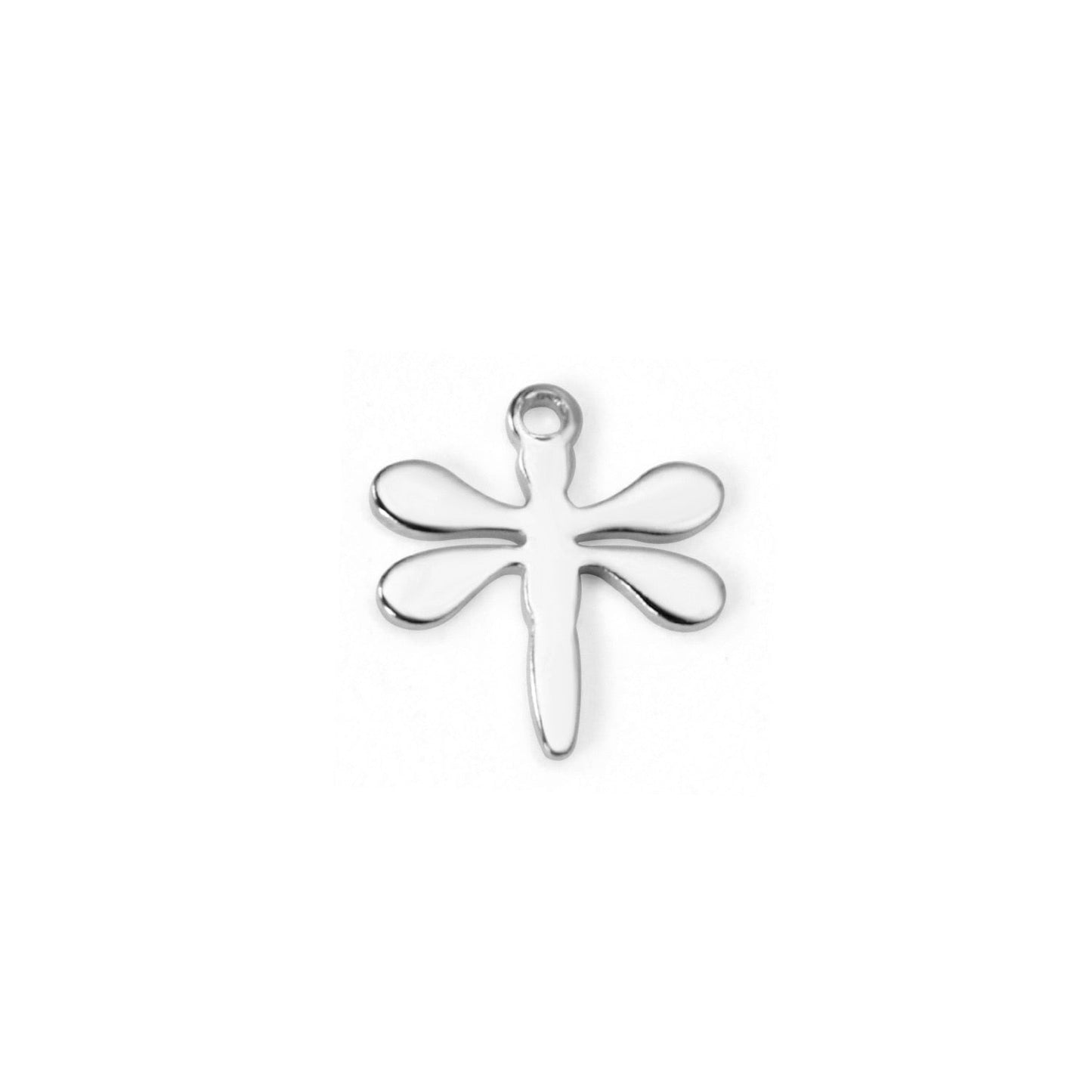 ASON 100pcs/lot Wholesale Dragonfly Pendant 316L Stainless Steel Animal Charm For Necklace Bracelet Jewelry Making Supplies