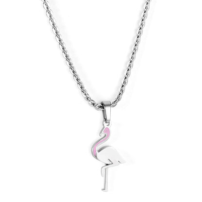 ASON Gold Color Bird Pendant Necklace Stainless Steel Non-Allergic Choker for Women Fashion Jewelry Party Gift Accessory