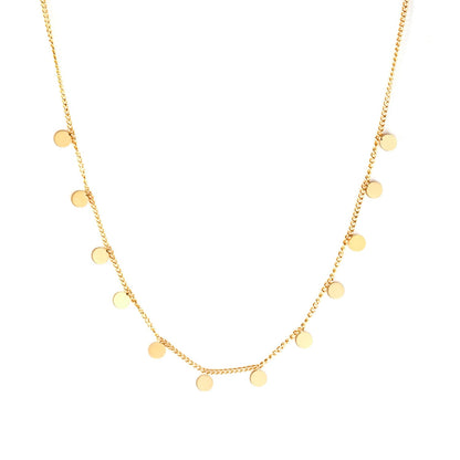 Bohemia Star Collier Elegant Stainless Steel Jewelry Flash Women's Chains Necklaces Office Lady Collars