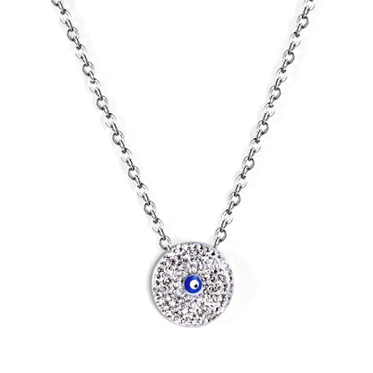 Blue Turkish Eyes Jewelry Evil Eyes Necklaces For Woman Stainless Steel Choker Fashion Aesthetic Eyes Strange Thing
