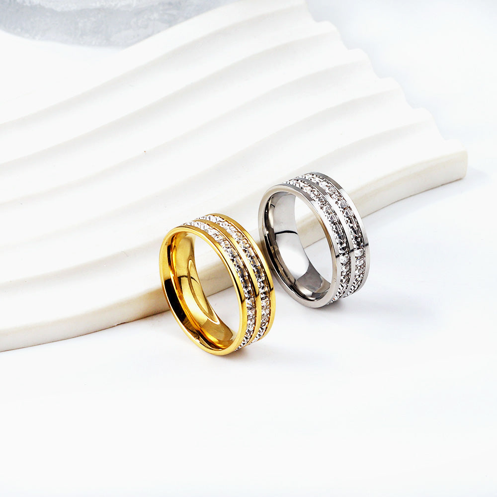 Small square diamonds circumference diamonds full diamonds full star ring source manufacturer