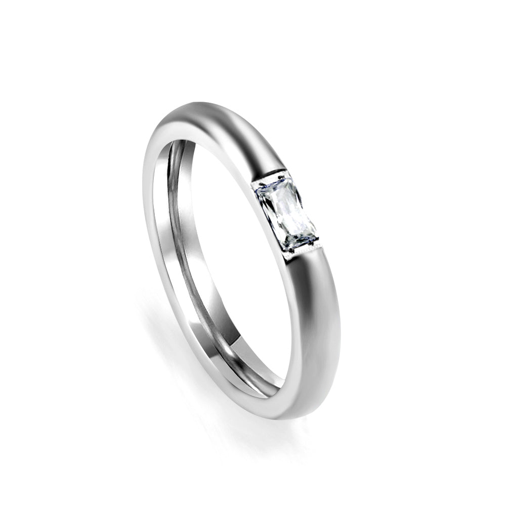 Fashion Round Geometric Light Luxury Diamonds Metal Ring