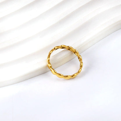 Wispy Chain Shaped 18k Furnace Gold Plated Stainless Steel Wholesale