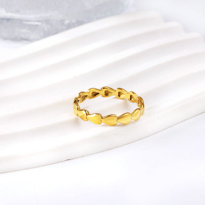 Wispy Chain Shaped 18k Furnace Gold Plated Stainless Steel Wholesale