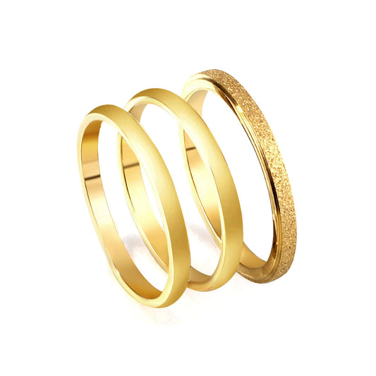 Stainless steel open ring single band jump ring hanging ring finger ring