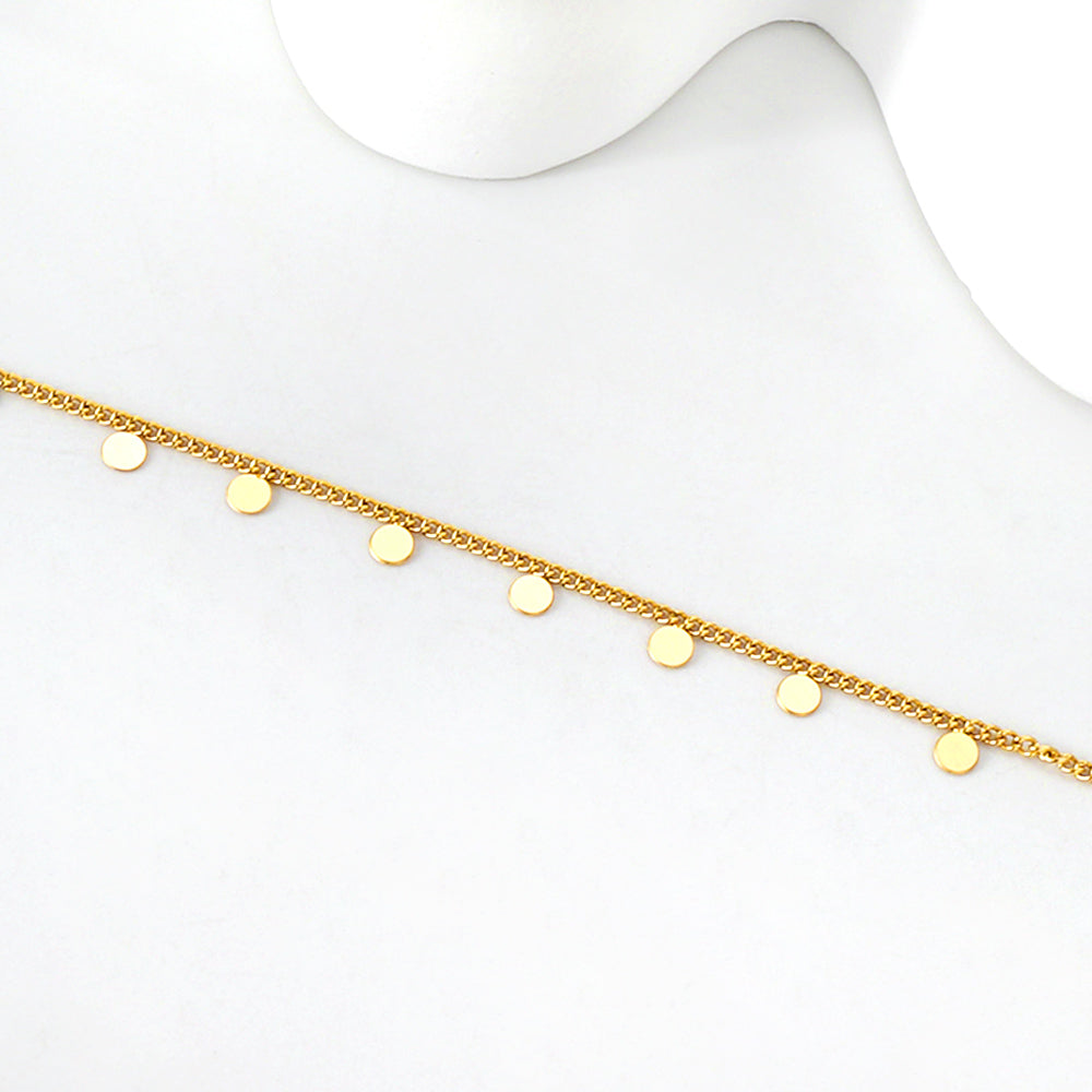 12 round accessories pendant anklet 22 + 3cm