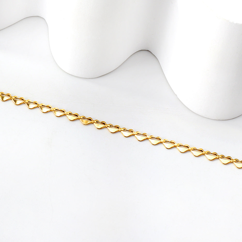 39 heart-shaped accessories pendant anklet 22.5 + 3cm