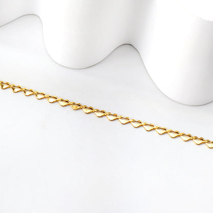 39 heart-shaped accessories pendant anklet 22.5 + 3cm
