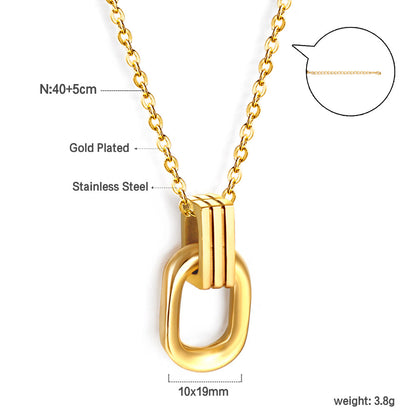 Wholesale Long round frame clasp pendant necklace 40+5cm