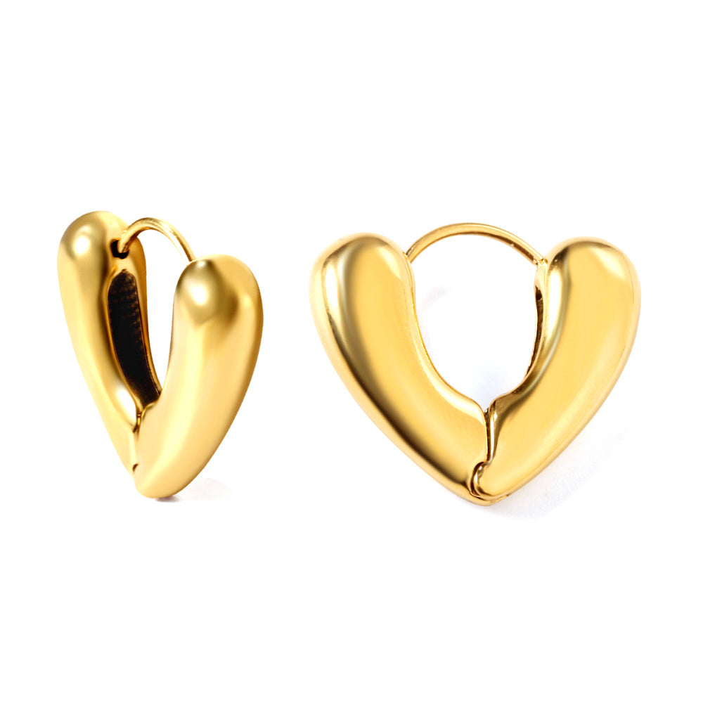 Heart shaped earring clasp 6*24.6*21.5mm
