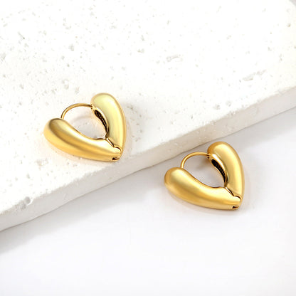 Heart shaped earring clasp 6*24.6*21.5mm