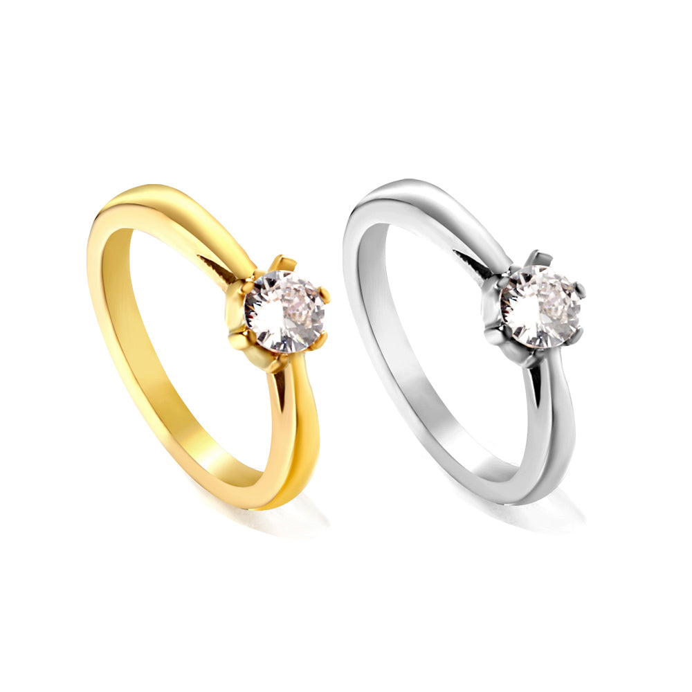 Stainless steel ring hollowed out with diamond ring manufacturers