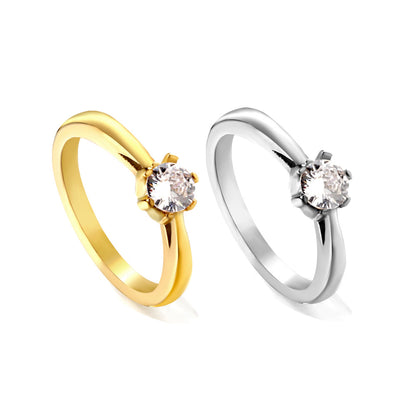 Stainless steel ring hollowed out with diamond ring manufacturers