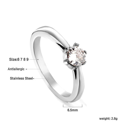 Stainless steel ring hollowed out with diamond ring manufacturers