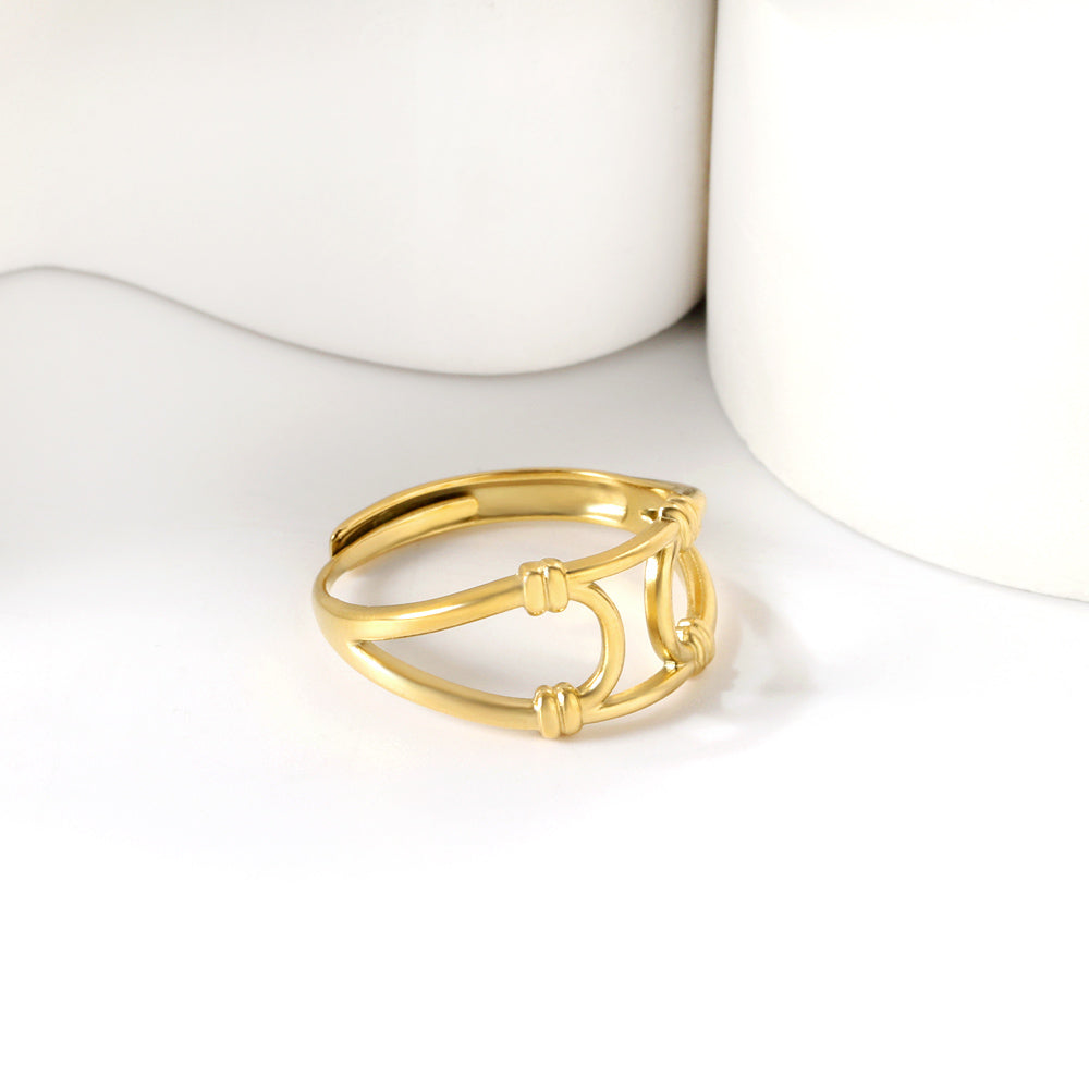 Simple niche design knotted winding index finger girls