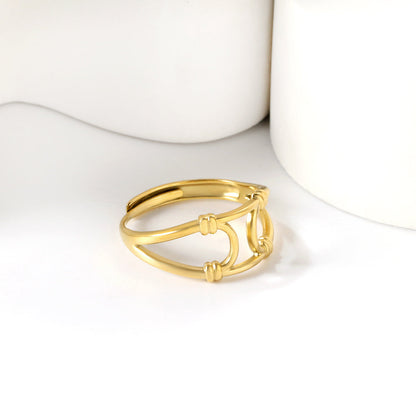 Simple niche design knotted winding index finger girls
