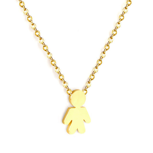 Girls Kids Jewelry Stainless Steel Boy's Accessory Necklace