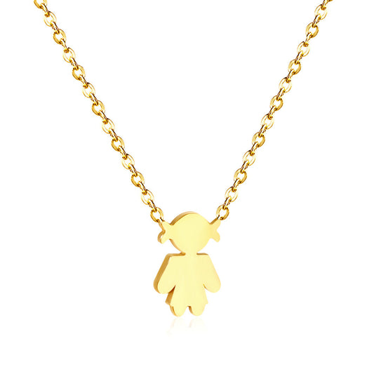 Stainless Steel Girl's Kids Jewelry Kids Accessory Necklace