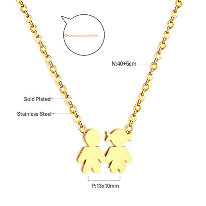 Girls Kids Jewelry Stainless Steel Boys and Girls Accessories Necklaces