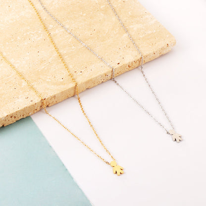 Girls Kids Jewelry Stainless Steel Boy's Accessory Necklace
