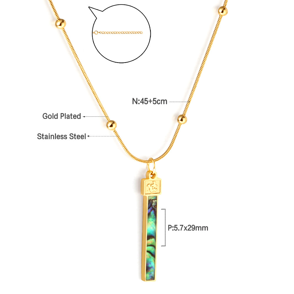 Halloween New Long Colorful Shell Accessory Necklace