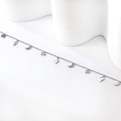 5 Lightning + 4 Stars + 4 Moons Accessories Anklet 21+5cm