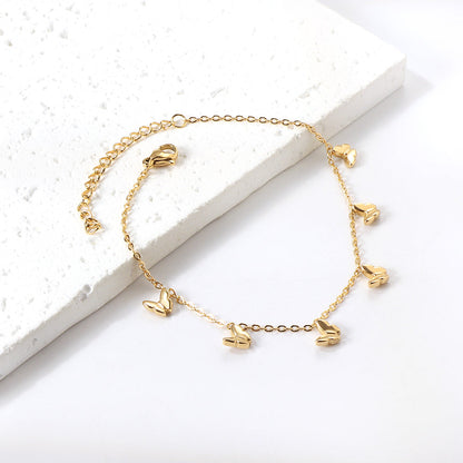 6 Butterfly Accessories Anklet 20+5cm