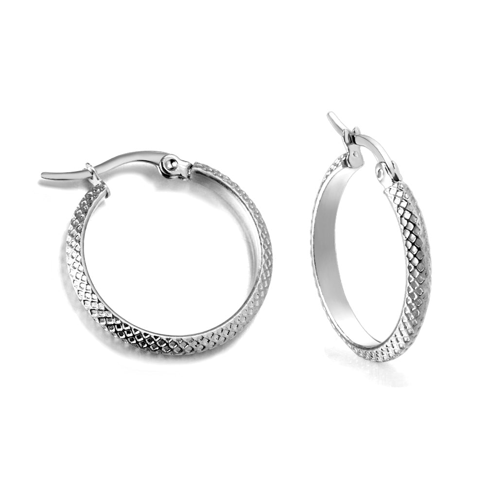 Round mesh earrings 3*23*28mm