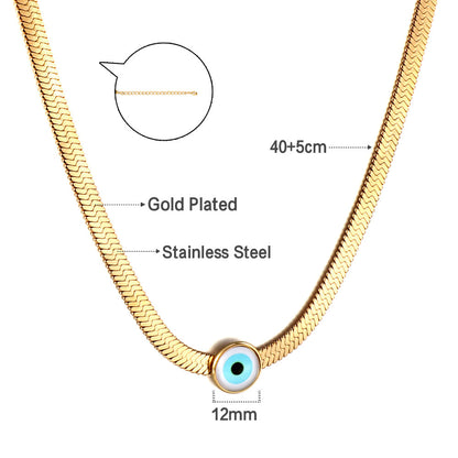 New Fashion Light Blue Cat's-eye Stone Accessory Necklace