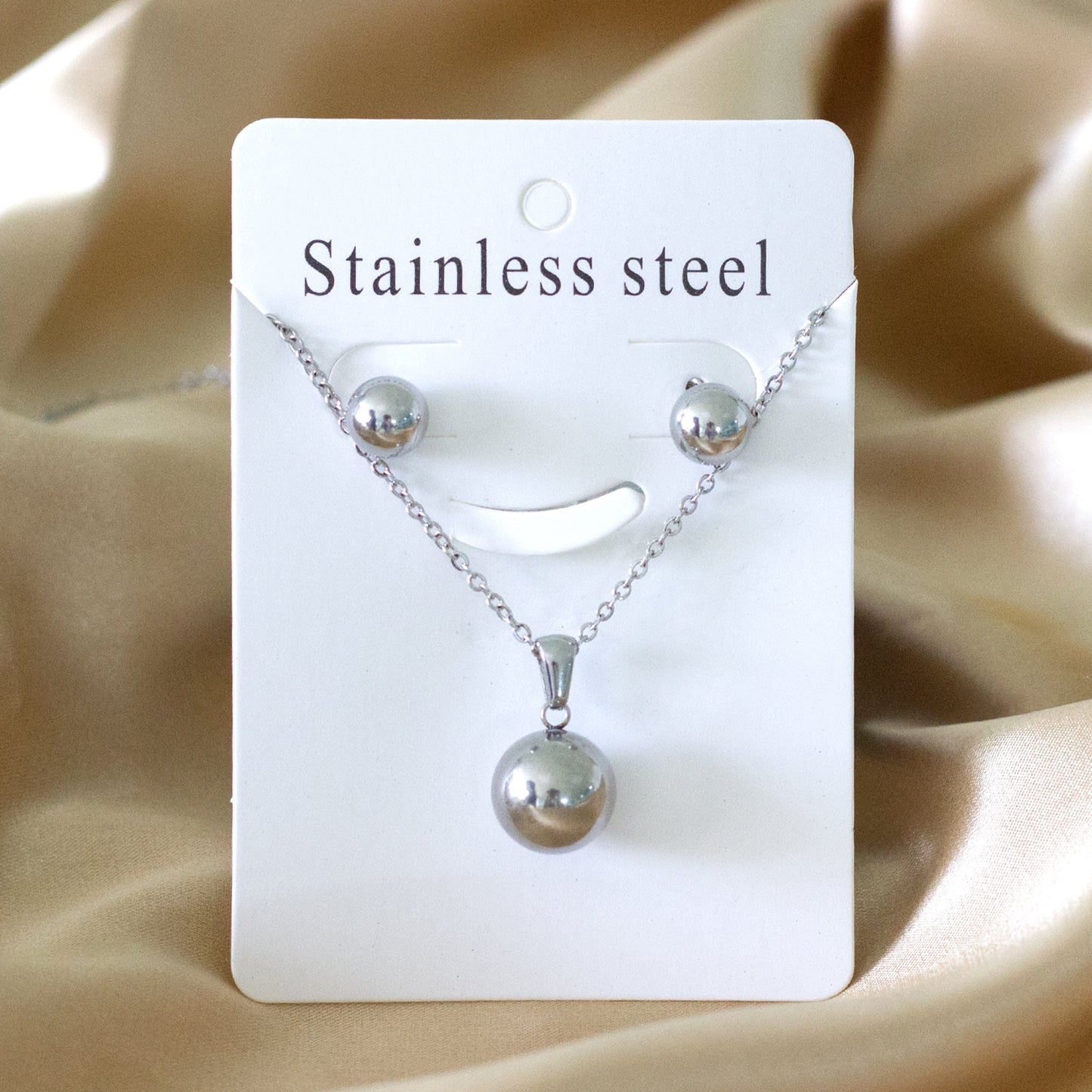 Minimalist Sleek Orb Jewelry Set