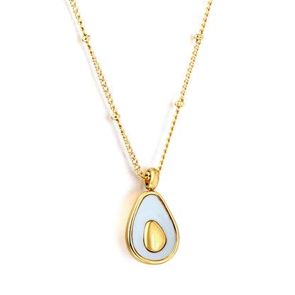 2023 New Oval Accessories with White Shell Necklace