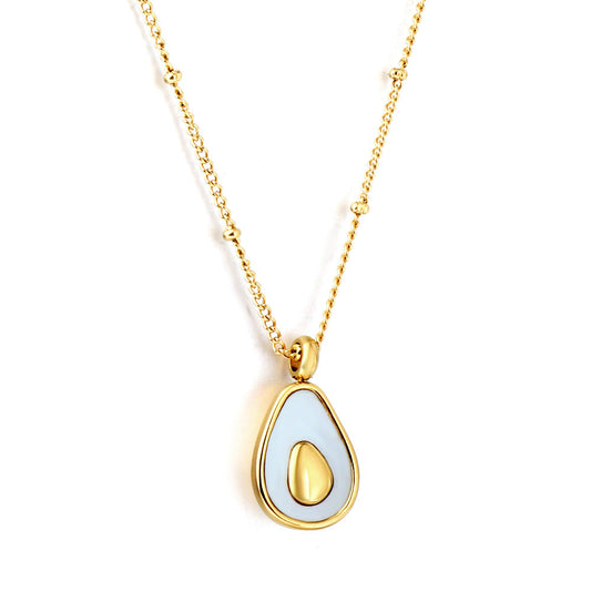 2023 New Oval Accessories with White Shell Necklace