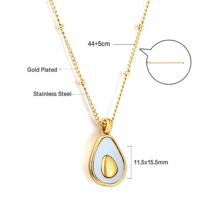 2023 New Oval Accessories with White Shell Necklace