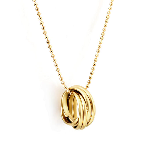 New Fashion Multiple Circles Mixed Accessories Necklace