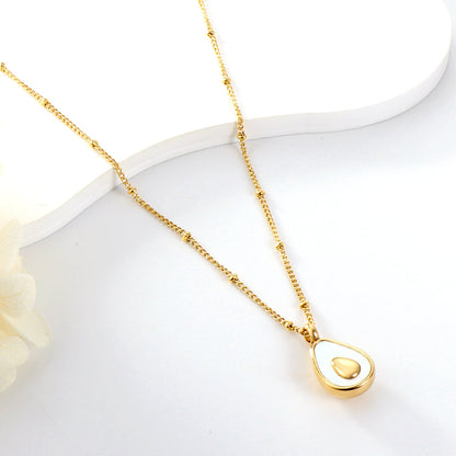 2023 New Oval Accessories with White Shell Necklace
