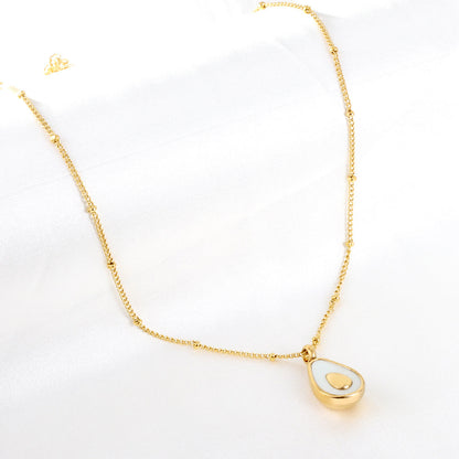 2023 New Oval Accessories with White Shell Necklace