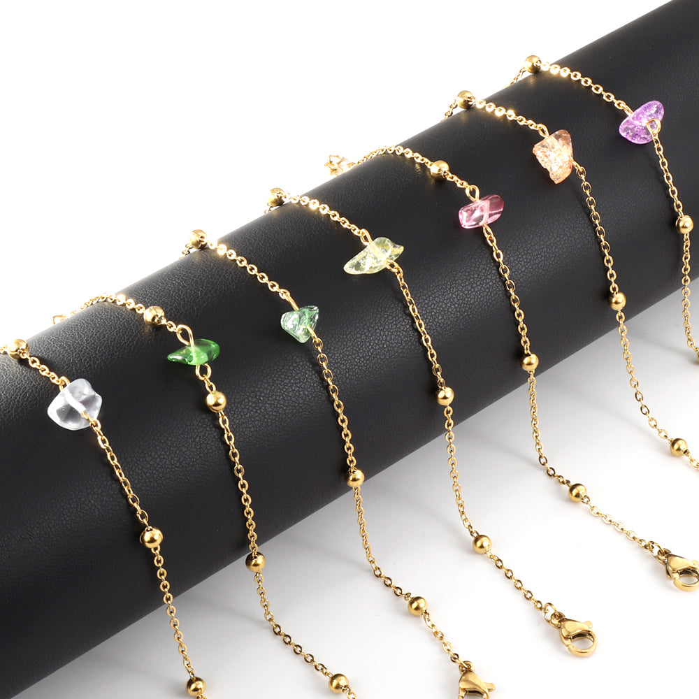 New Shaped and Mixed-Color Zirconia Bracelet For Women（Color Random Deliver）