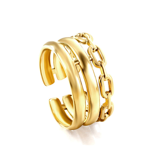 2025 New Fashion Stainless Steel Anti-allergy Ring For Women