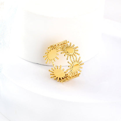 2023 New Fashion Multiple Suns Shaped Ring
