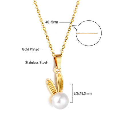 2023 New Cactus Shape Pendant with White Pearl Necklace