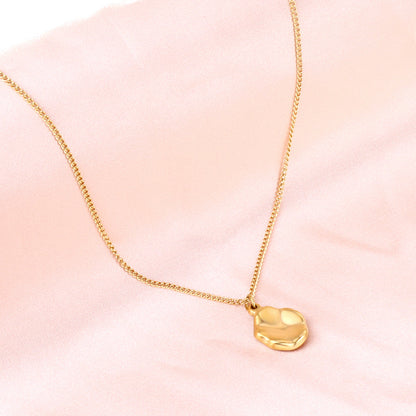 2023 New Bump Uneven Oval Pendant Necklace