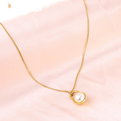 Fashion 2023 New White Pearl Pendant Necklace