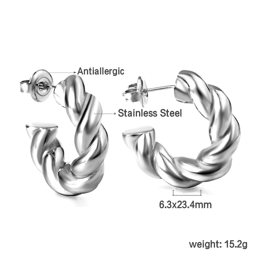 Wholesale Open semicircle ear buckle 6.5*23mm