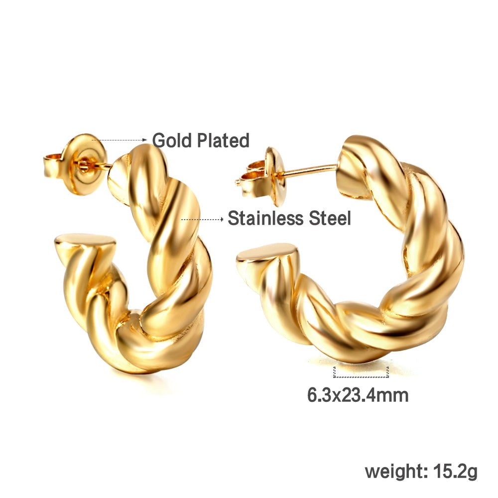 Wholesale Open semicircle ear buckle 6.5*23mm